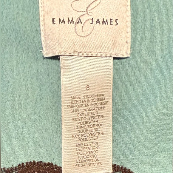 Emma James Blue and Brown Patterned Blouse - Picture 5 of 7